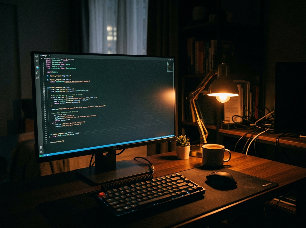 Dark workstation